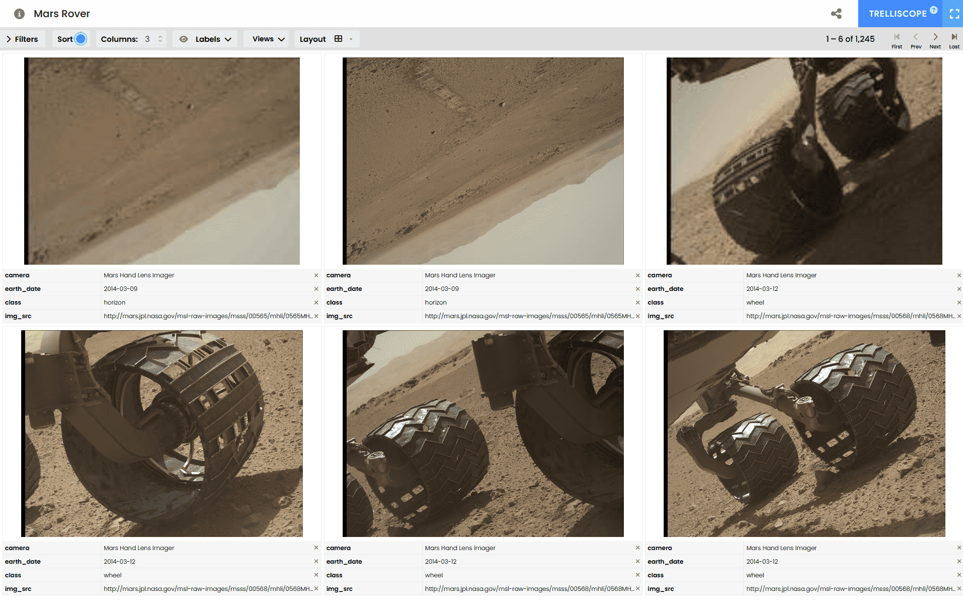 Example mars rover trelliscope image